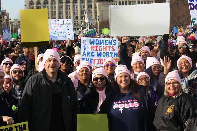 Teamsters Local 777 at the Women's March Chicago 2018